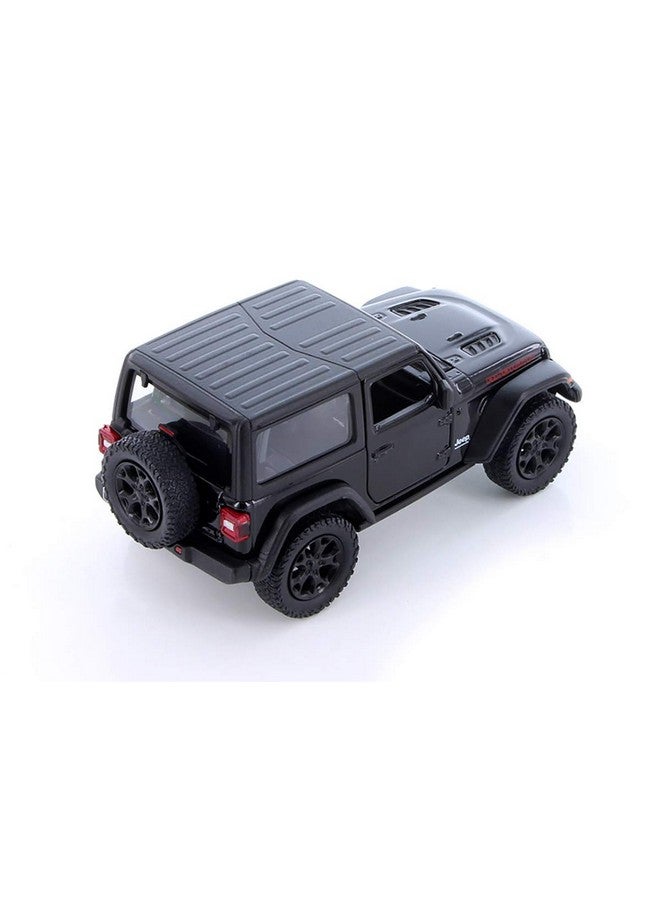 KiNSMART - Jeep Wrangler Rubicon Off Road 4x4 5 inch 1:34 Scale Die Cast Model Replica Toy Car Hardtop Black - Image 2