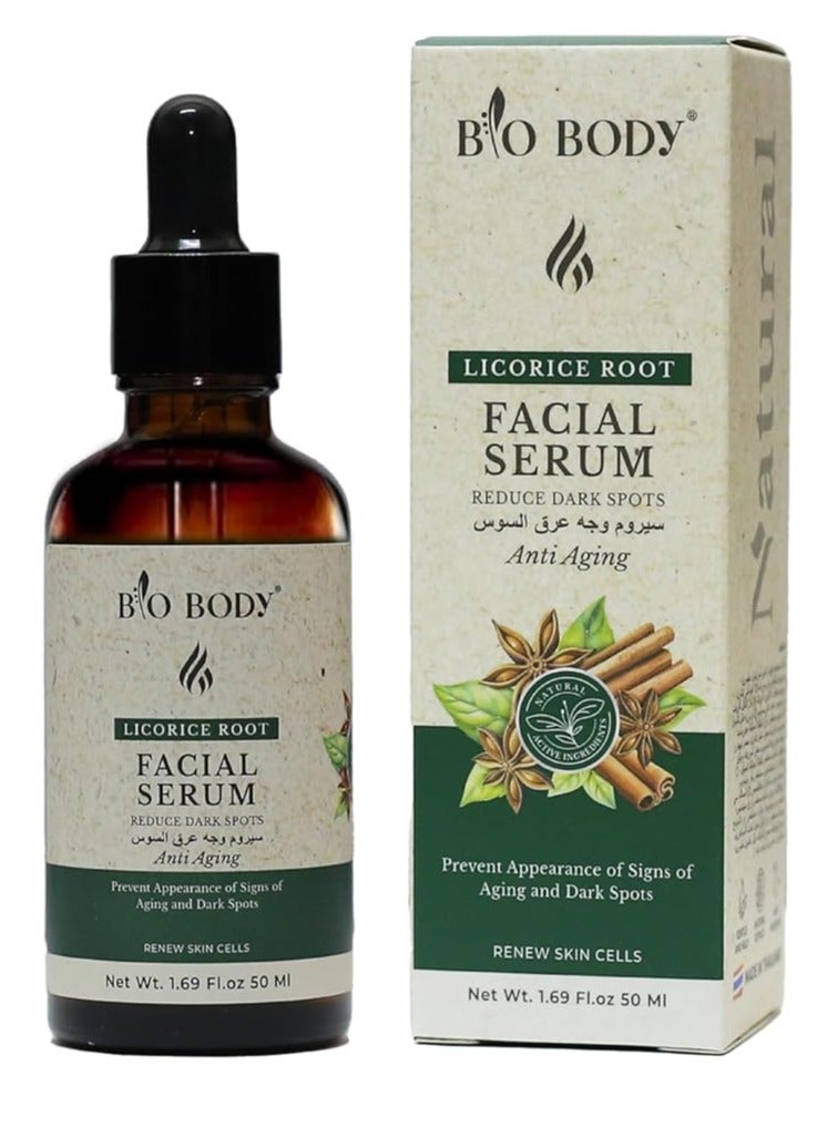 bio-body Licorice root facial anti aging serum 50ml - Image 1