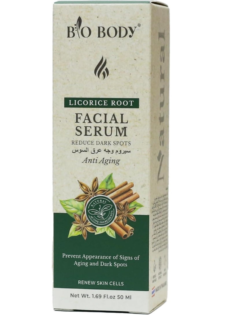 bio-body Licorice root facial anti aging serum 50ml - Image 2