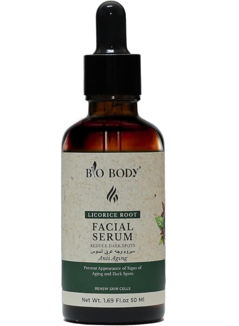 bio-body Licorice root facial anti aging serum 50ml - Image 3
