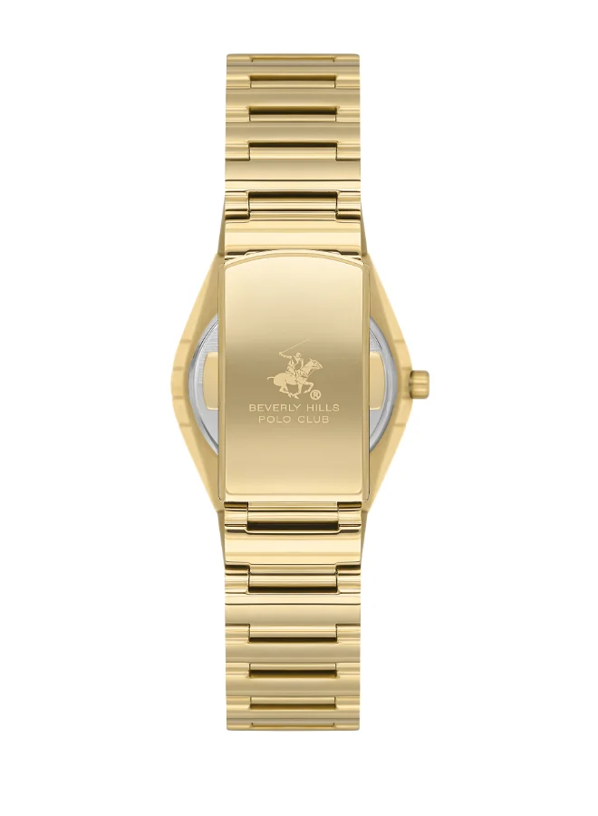 بيفرلي هيلز بولو كلوب Polo Club Women's Watch, Analog Display and Metal Strap - BP3611X.110, Gold