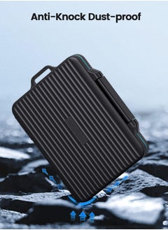 erorex 24 Slots SD Card Case Holder, Memory Card Case Water-Resistant Anti-Shock Memory Card Case for SD/Micro SD SDXC SDHC TF Card Carrying Storage Organizer Protector Cover with Labels&Carabiner  - Image 3