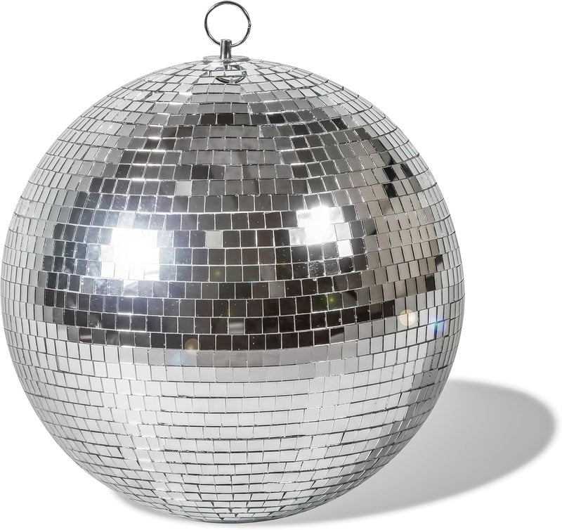 The Decor Affair The Decor Affair 12Inch Disco Ball Chandelier Sparkling Mirror Disco Ball for Ceiling Decoration Perfect for Dance Parties Weddings and Special Events 