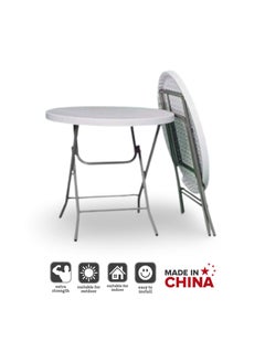 SunBoat Commerce 5-Piece Folding dining furniture set [Outdoor & Indoor] 80cm table with four red chairs  - Image 3