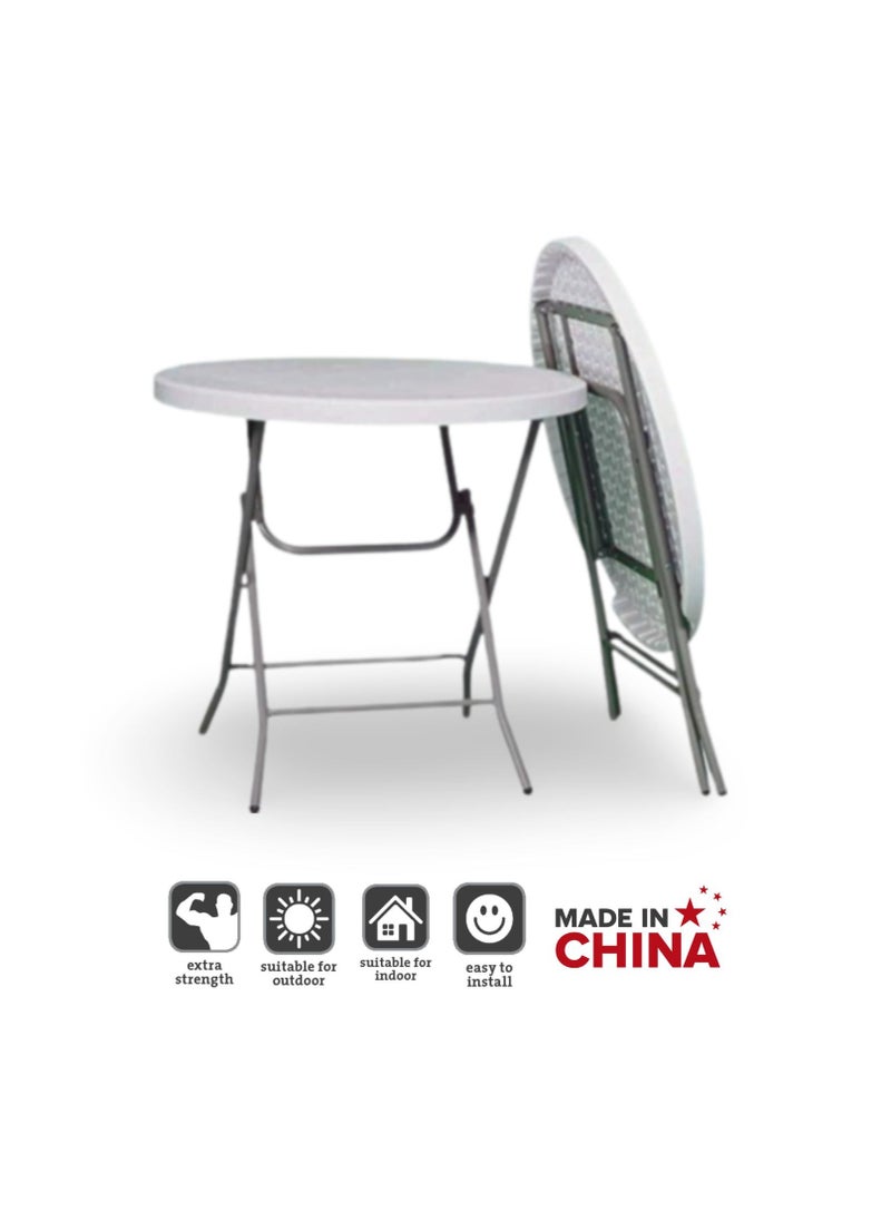 SunBoat Commerce - 5-Piece Folding dining furniture set [Outdoor & Indoor] 80cm table with four red chairs - Image 1