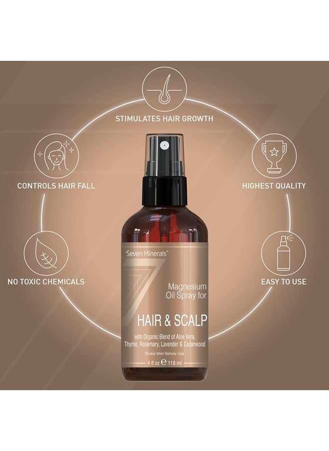Seven Minerals Anti-hair Loss Magnesium Spray for Men and Women, 4 Oz  - Image 2
