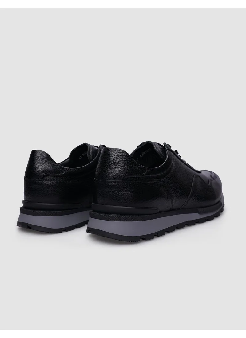 Cabani Black Laced Grey Based Men's Sneakers