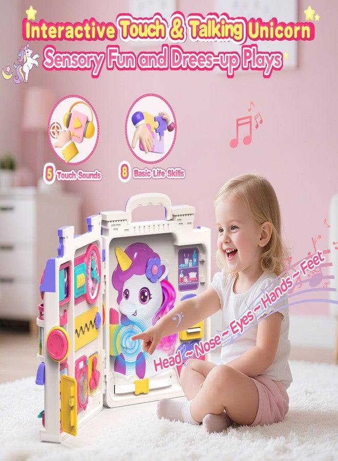 ELFJOY Montessori Toys for 1 Year Old Girl Gifts, Busy Board for 1 2 Year Old - 56+ Activities Bilingual Early Educational Learning Toddler Baby Girl Toys, First Birthday Gifts for 1 2 Year Old Girls - Image 3