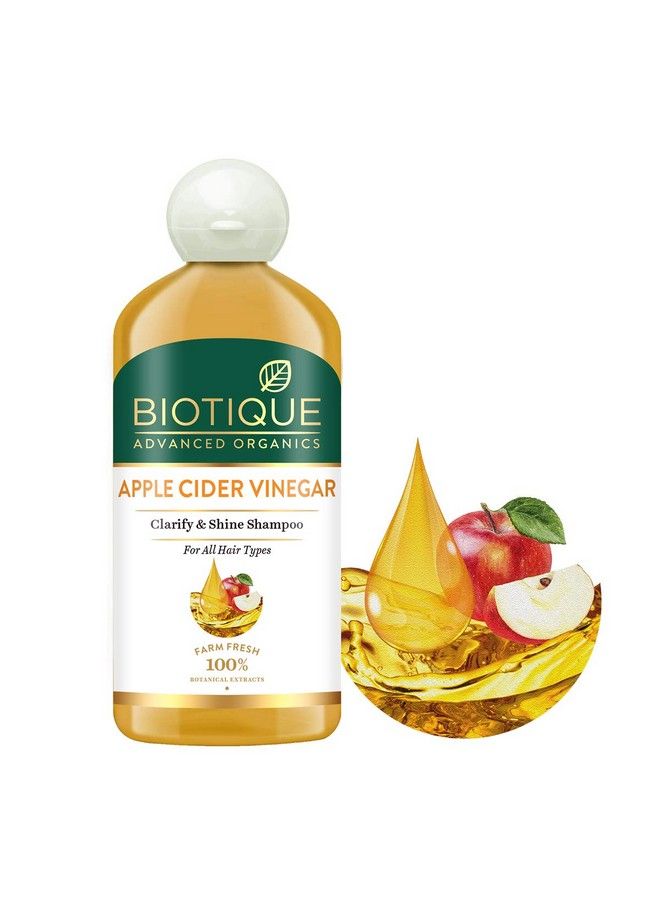 Biotique Apple Cider Vinegar Hair Shampoo For All Hair Types 300Ml (Pack Of 2) - Image 3