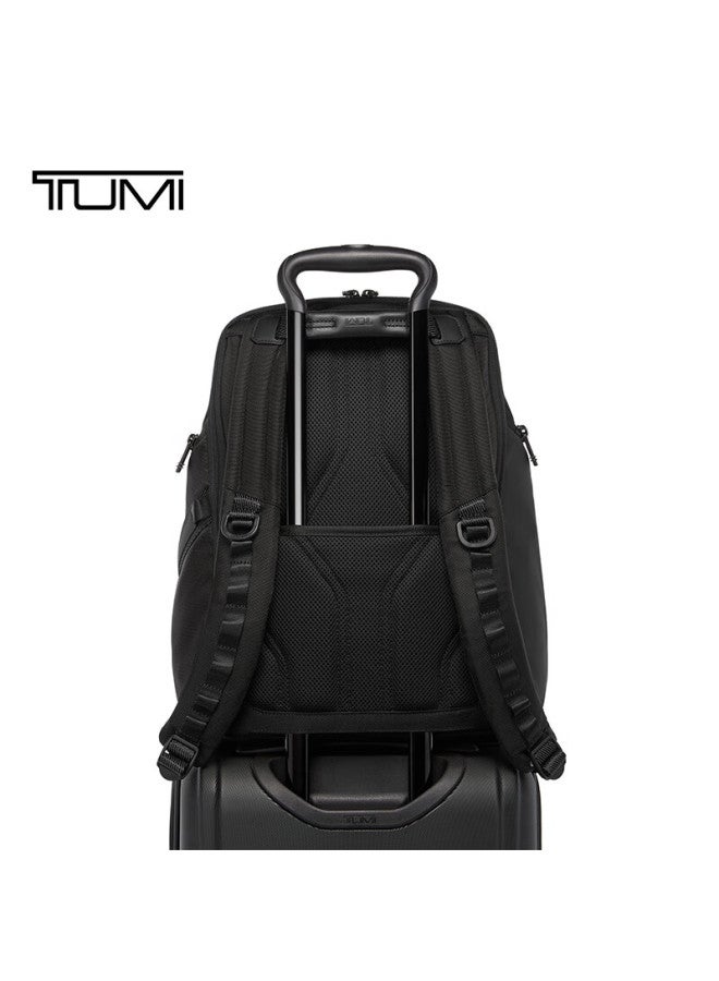 Tumi Alpha Bravo Men's Backpack, Fashionable Commuter Color-block Laptop Bag, Navy Blue, New Year Gift - Image 4