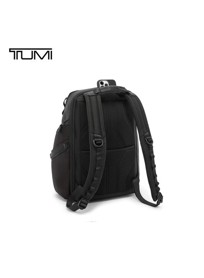 Tumi Alpha Bravo Men's Backpack, Fashionable Commuter Color-block Laptop Bag, Navy Blue, New Year Gift - Image 2