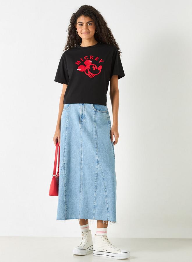 اس بي كاركترز تيشيرت بياقة ضيّقة وأكمام قصيرة وطبعات - Image 2