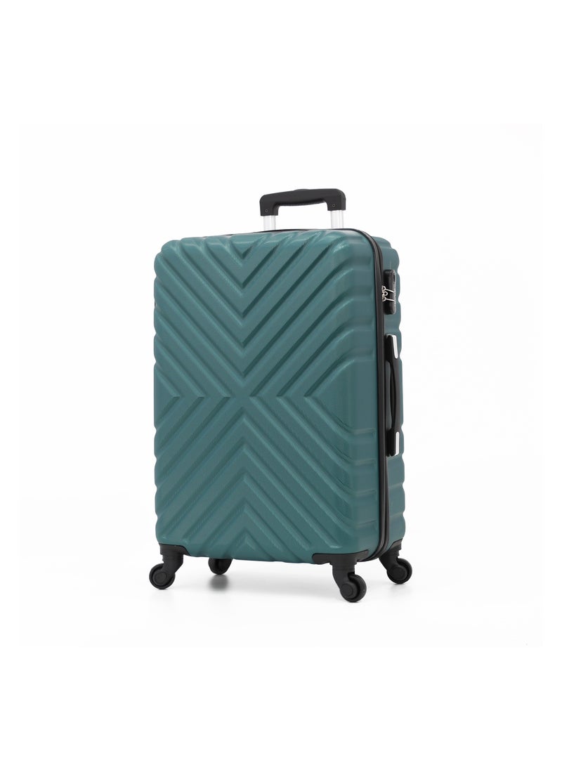 DILIXI Hardside Luggage Trolley Bag 3 Pieces Set,Green (S-20",M-24",L-28")  - Image 2