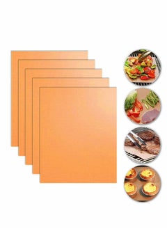 KASTWAVE Grill Mat Heavy Duty Magic BBQ Grill Mats Non Stick Reusable and Easy to Clean Barbecue Grilling Accessories for Gas Electric and Charcoal Grilling Certificated Indoor Outdoor BBQ 5PCS  - Image 1