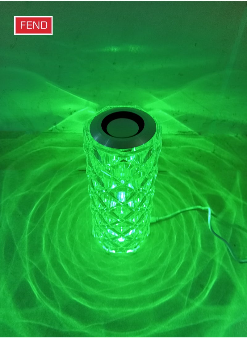 FEND FEND Multicolor Rose Diamond Decoration Table Lamp with in Built Bluetooth Speaker with Remote Control 16 Dimmable Color Changing Creative Romantic Rose Acrylic LED Light for Bedroom Living Room Kids Room Office and Restaurant  - Image 3