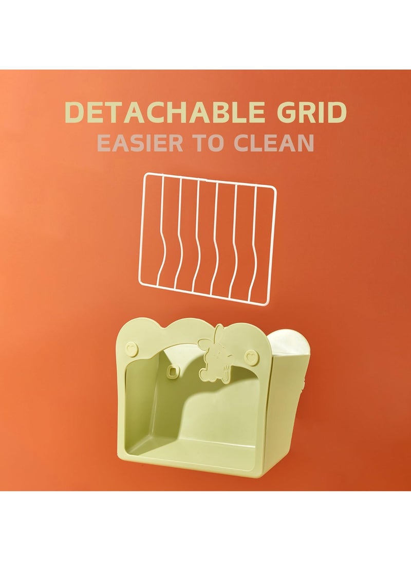 Rabbit Hay Feeder Hanging Feeding Hay Rack for Small Animals Rabbit/ Dwarf Rabbit/ Hamster (Green) - Image 4