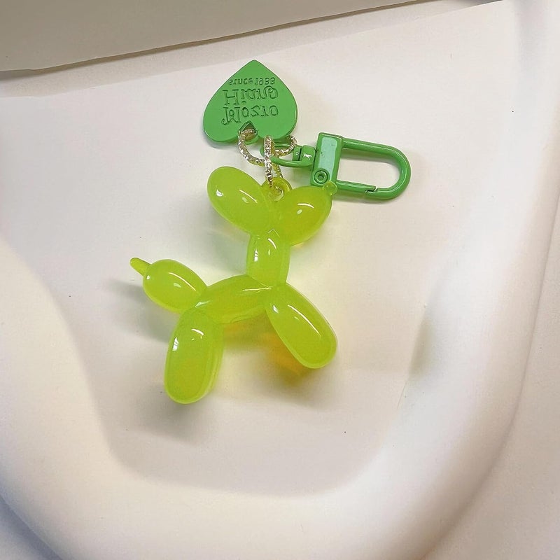LAEKOU Jelly Balloon Dog Design Keychain for Women, Cute Girls Key Chain, Key Chains Accessories for Car Keys - Image 4