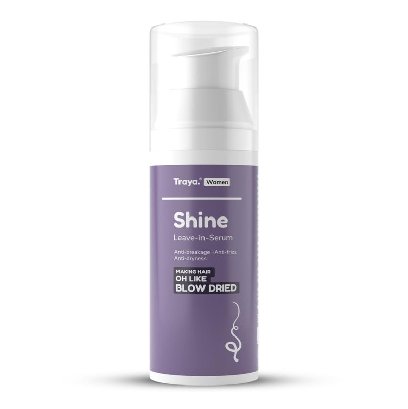 Traya Traya Shine Leavein Serum AntiFrizz Hair Serum for Dull Dry and Damaged Hair Antibreakage Formula for Hair Protection ParabenFree 50 ml - Image 1