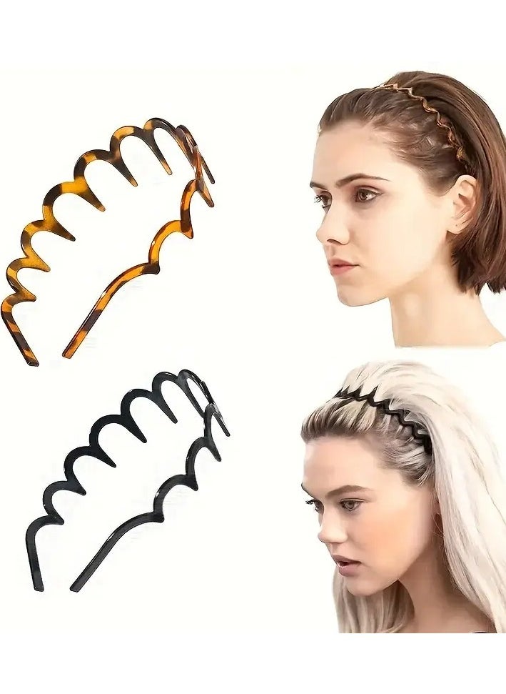 Goolsky [Popular Choice] Elegant Women's Wavy Hairband - Versatile Lace Fluffy Headband with Fixed Teeth for Washing Face, Sweet Style, Cute Hair Accessories  - Image 4