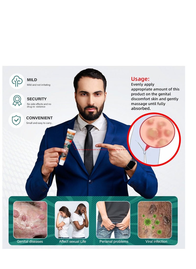 Sumifun Wart Removal Cream, A Gentle Safe Portable Wart Removal Cream with Natural Extracts for All Skin Typesï¼Universal for Both Men and Women Wart Removal .Protecting Health and Beauty 20g - Image 4