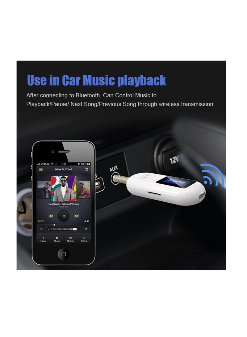 DIGI CORE Bluetooth Receiver Transmitter Portable Rechargeable Headphone Adapter Car Stereo System TV Audio Receiver - Image 4