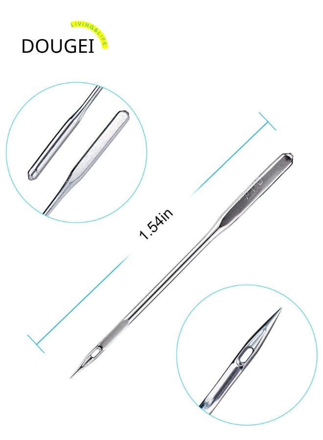 DOUGEI Sewing Machine Needles, 50 PCS Universal Sewing Machine Needle, Compatible with Singer, Brother, Janome, Varmax, Sizes HAX1 65/9, 75/11, 90/14, 100/16, 110/18 (50 - Image 3