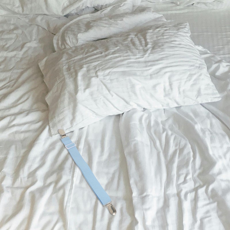 4pcs Elastic Bed Sheet Fasteners Adjustable Fitted Sheet Straps Clips Sheet Straps - Image 2