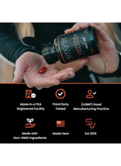 SmarterVitamins 200mg Caffeine Pills - MCT Oil from 100% Coconuts + 100mg L-Theanine, Advanced Energy, Clean Focus and Perfect Clarity + All Natural Smooth Extended Release  - Image 4