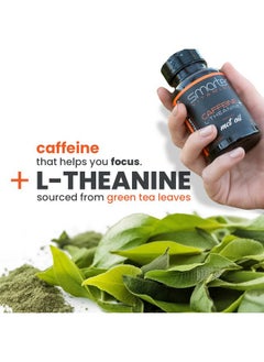 SmarterVitamins 200mg Caffeine Pills - MCT Oil from 100% Coconuts + 100mg L-Theanine, Advanced Energy, Clean Focus and Perfect Clarity + All Natural Smooth Extended Release  - Image 3