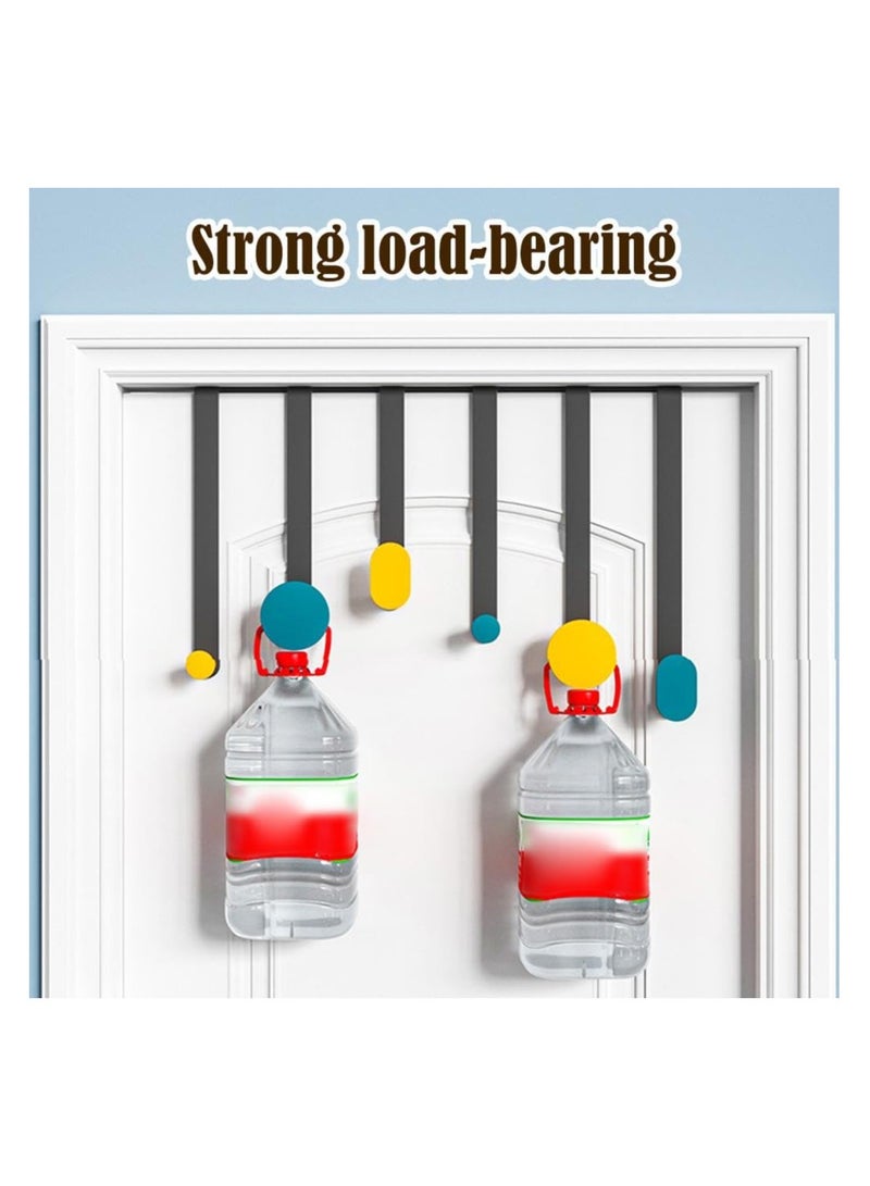 SYOSI Over The Door Hooks, Door Hanger Hooks for Hanging, Over The Door Towel Racks, Heavy Duty Organizer for Living Room, Bathroom, Bedroom, Kitchen Hanging Clothes, Towels, Hats, Coats, Bags  - Image 5