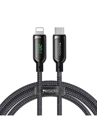 CA86 20W PD Ultra Fast iPhone Cable for iPhone 11, 12, 13, 10, 8 Series Black - pzsku/Z539712BF80ACAA461766Z/45/_/1736610733/c0dcbd9d-c80d-4dfd-966b-2e26ec921ce2