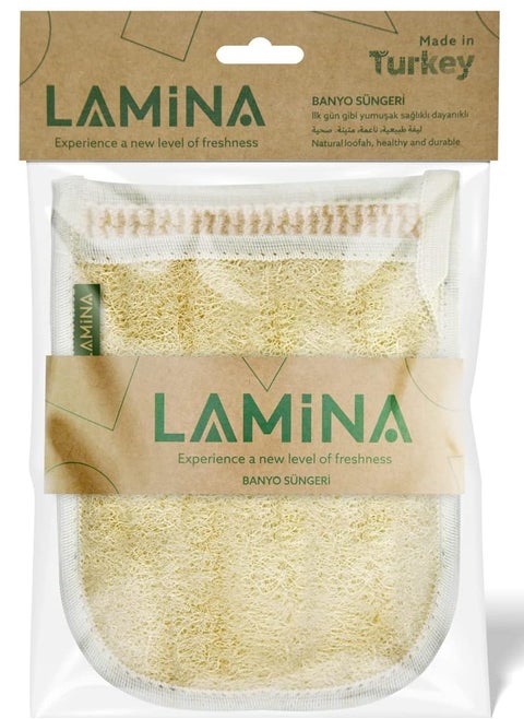 Lamina Sponge Glove: The perfect solution for a refreshing shower session, combining effectiveness and comfort to give you soft and clean skin with high-quality natural cleansing pads.