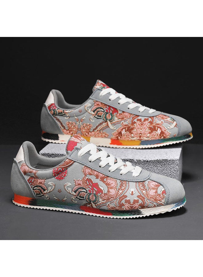 Summer Chinese-style Canvas Shoes For Men, Spirited Social Youth Sneakers, Sports Casual Gump-style Shoes, Trendy Versatile Influencer Shoes