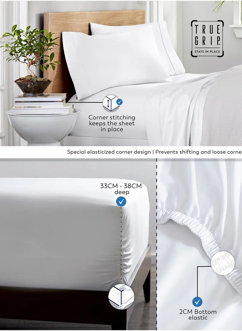 كولور سينس ملاءة سرير مزدوجة مقاس Color Sense 300TC - رمادي فاتح