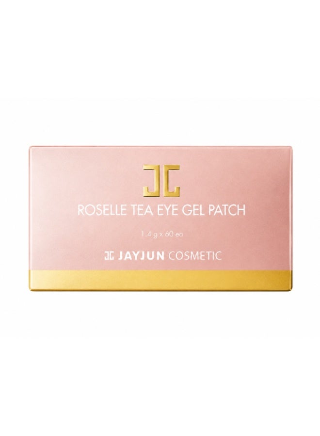JAYJUN JJ Hibiscus Tea Eye Gel Patches (60 Patches) - Moisturizing and Brightening Treatment with Hibiscus Extract - Image 1