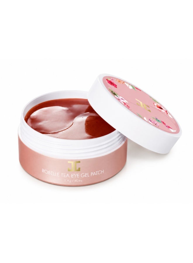 JAYJUN JJ Hibiscus Tea Eye Gel Patches (60 Patches) - Moisturizing and Brightening Treatment with Hibiscus Extract - Image 4