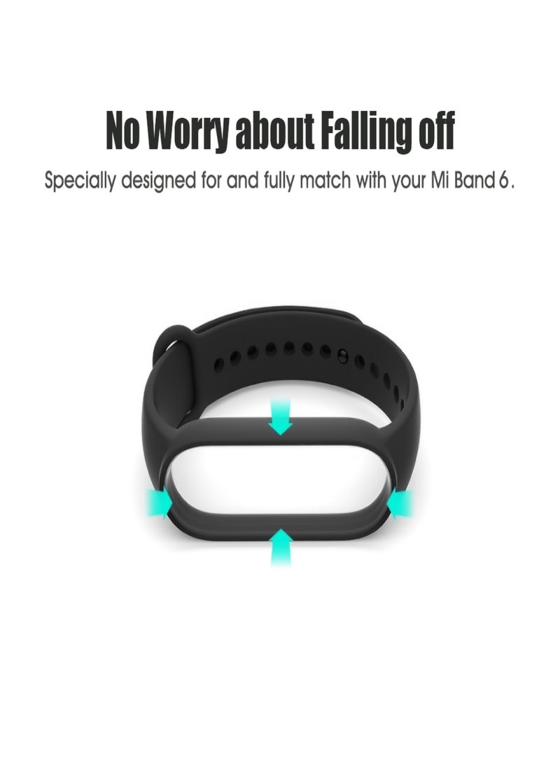 حزام بديل لساعة Xiaomi Mi Band 6 الذكية، حزام سيليكون قابل للتعديل، حزام ساعة بديل للرجال والنساء - Image 4