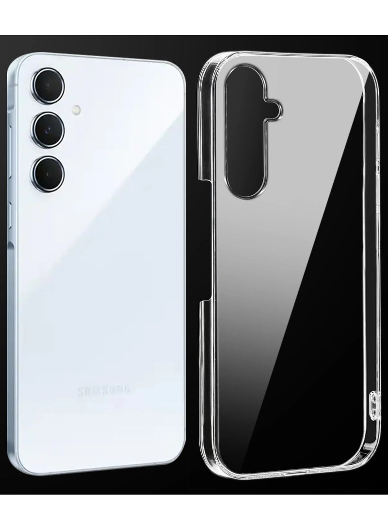 جراب هاتف شفاف لهاتف Samsung Galaxy A35 – غطاء صلب فائق النحافة ومقاوم للصدمات (من مادة TPU)، جراب خلفي كريستالي شفاف مقاوم للاصفرار مع حماية للكاميرا. - Image 1