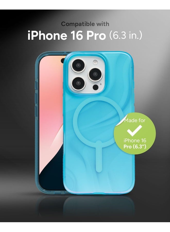 زاج Milan Snap Graphene-Reinforced Case, MagSafe Compatible, Anti-Yellowing, Slim Design, Secure Grip, Fashion-Forward, Shockproof Phone Back Cover (Deep Aurora, 16 pro) Deep Aurora - Image 2