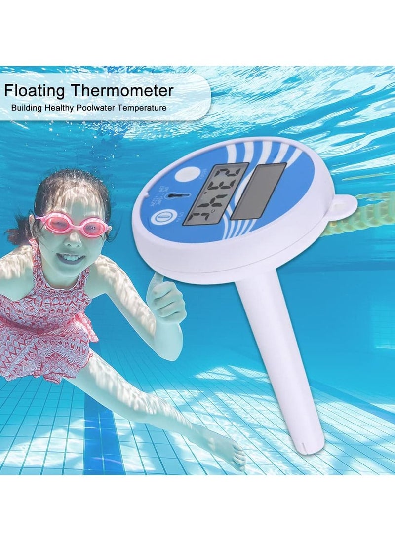 Generic Professional Floating Pool Thermometer Solar Powered Outdoor Spa Digital Thermometer Pond Tub  - Image 5