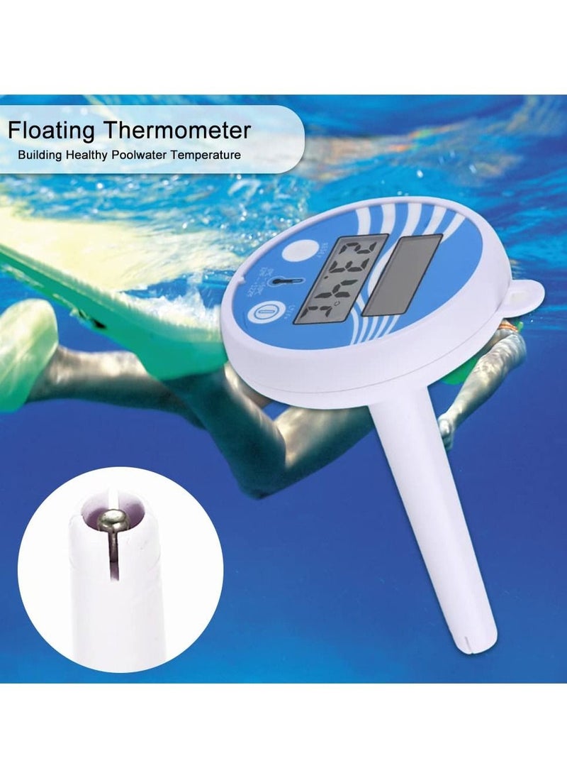 Generic Professional Floating Pool Thermometer Solar Powered Outdoor Spa Digital Thermometer Pond Tub  - Image 1