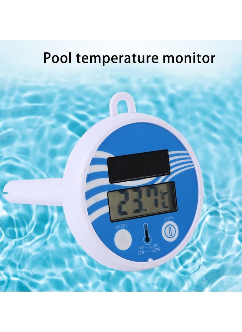 Generic Professional Floating Pool Thermometer Solar Powered Outdoor Spa Digital Thermometer Pond Tub  - Image 4