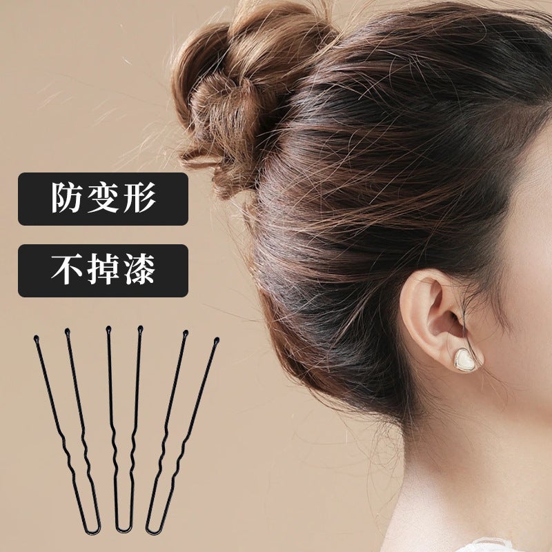 Factory Black Bold U-Shaped Clip Hair Clip Po Studio Hair Clip Large Fixing Tool U-Shaped Clip Side Clip - Image 3