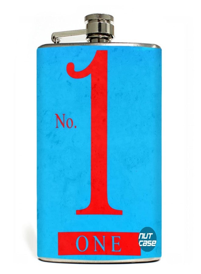 Designer Hip Flask 7 Oz Nutcase - No 1