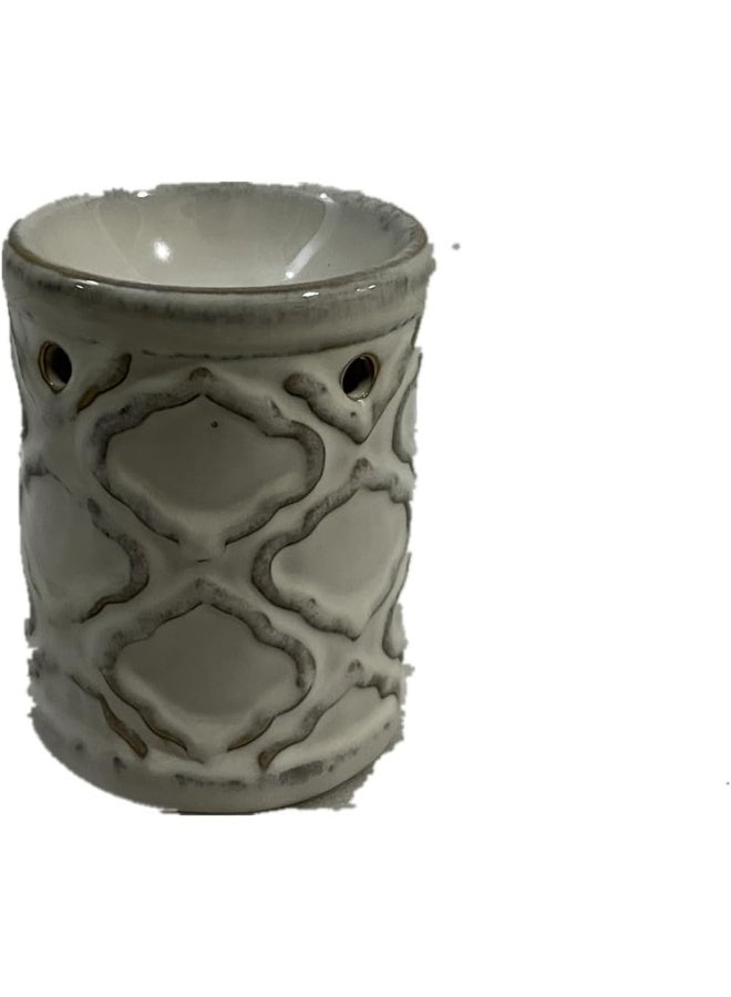 Orchid Fancy Burner Wax Melt Burners Essential Oil Burners Hollowing Floral Aroma Lamp Oil Diffuser Candle Tealight Holder Ceramic Incense Burner For Bedroom Decor  Housewarming Gift - Image 2