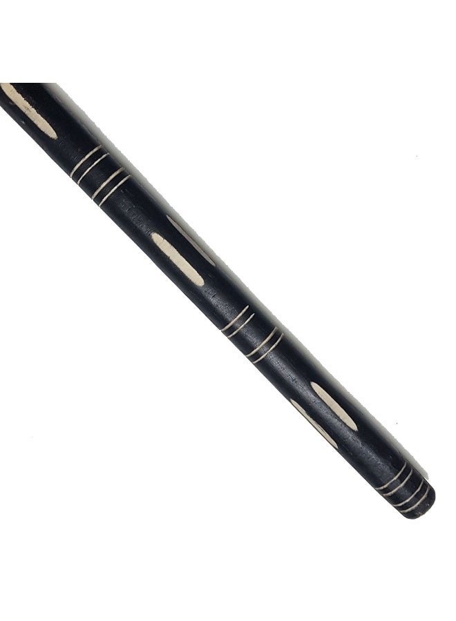 ماركة غير محددة عصا مصنوعة من خشب الزان الأسواني، للرجال، لون اسود 90 سم  - Image 3