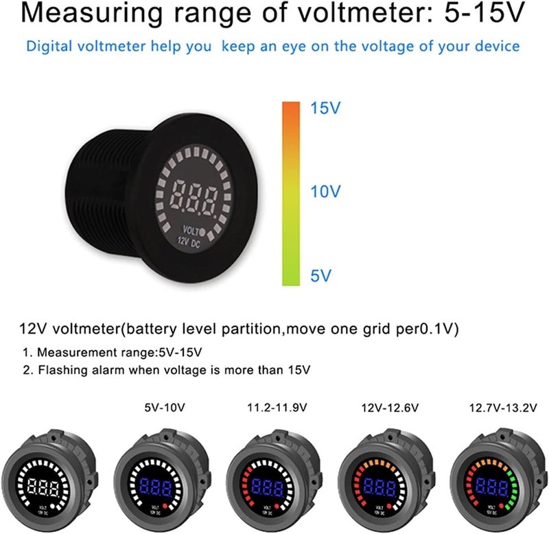Wivplex 6 Gang Rocker Switch Panel with USB Charger - Image 4