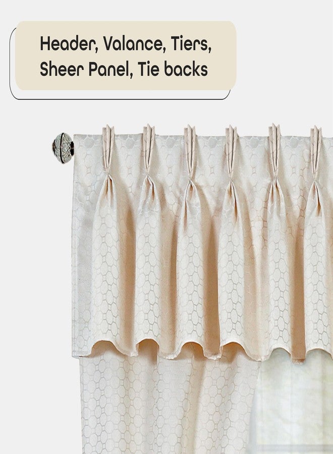 ACHIM Claire Light Filtering Window Shades, Window in a Bag - Attached 6-Piece Set - 55 Inch W, 84 Inch L (Ivory) - Polyester Curtain Drape for Kitchen, Living, Dining Room Home Décor - Image 4