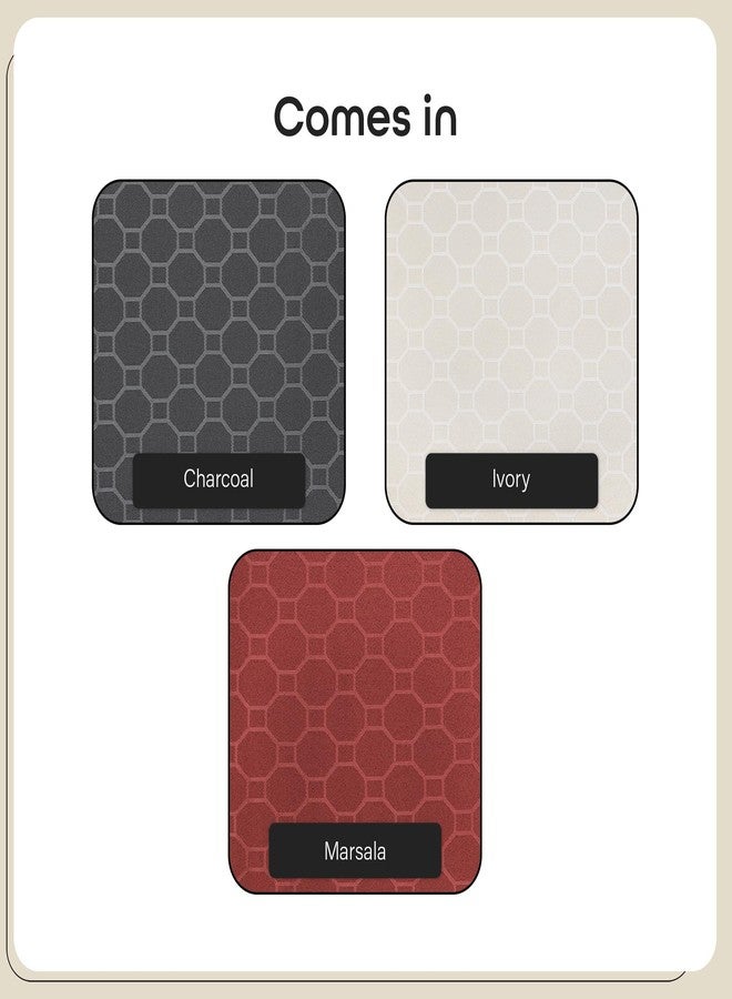 ACHIM Claire Light Filtering Window Shades, Window in a Bag - Attached 6-Piece Set - 55 Inch W, 84 Inch L (Ivory) - Polyester Curtain Drape for Kitchen, Living, Dining Room Home Décor - Image 5