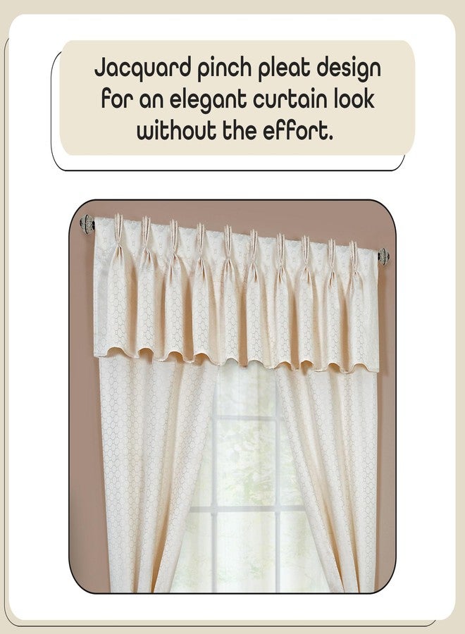 ACHIM Claire Light Filtering Window Shades, Window in a Bag - Attached 6-Piece Set - 55 Inch W, 84 Inch L (Ivory) - Polyester Curtain Drape for Kitchen, Living, Dining Room Home Décor - Image 3